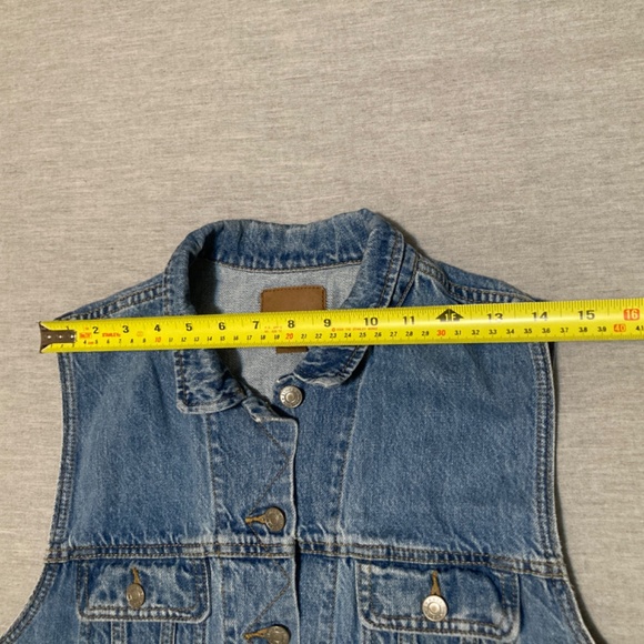 American Eagle Classic Cropped Denim Vest - XL - Picture 8 of 12